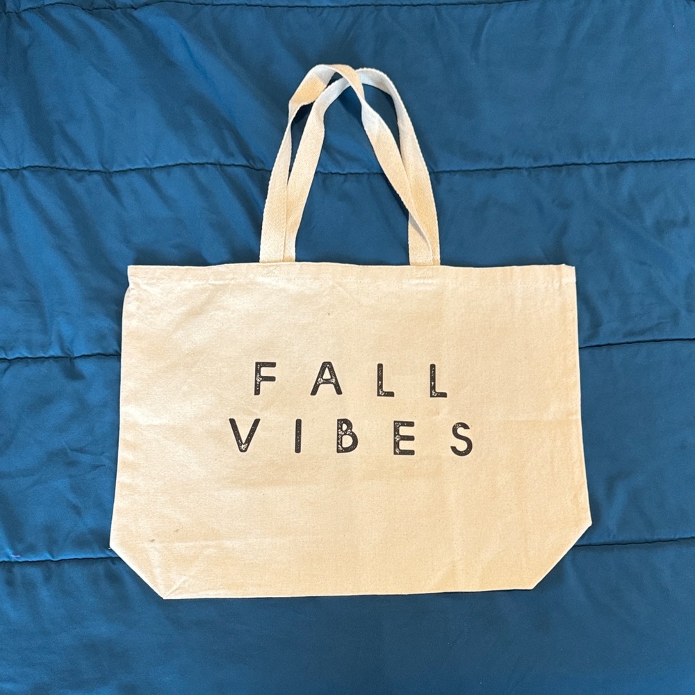 Fall Vibes Canvas Tote Bag